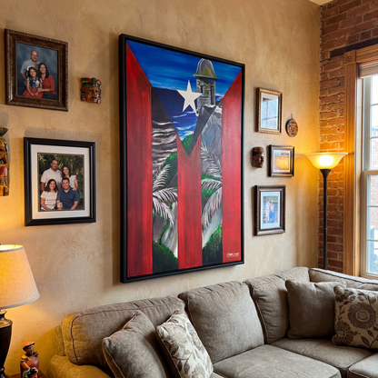 OBRA DE ARTE | Edición Limitada: "LA GARITA DEL MORRO" - Enmarcada con Canvas PREMIUM. ¡LISTA PARA TI!