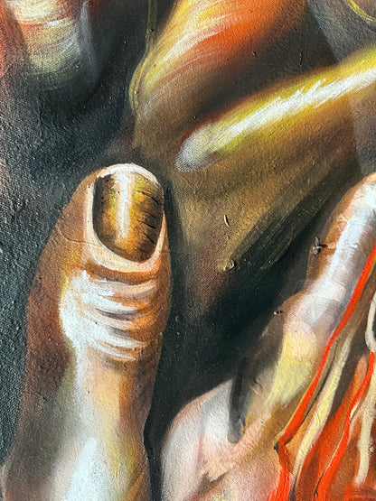 PADRE, ME DOLIÓ MÁS TU SILENCIO (ORIGINAL PAINTING)