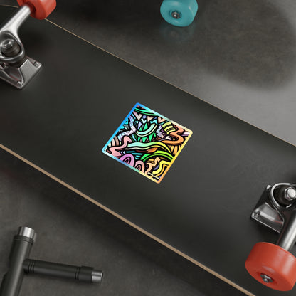 CURLY Holographic Stickers