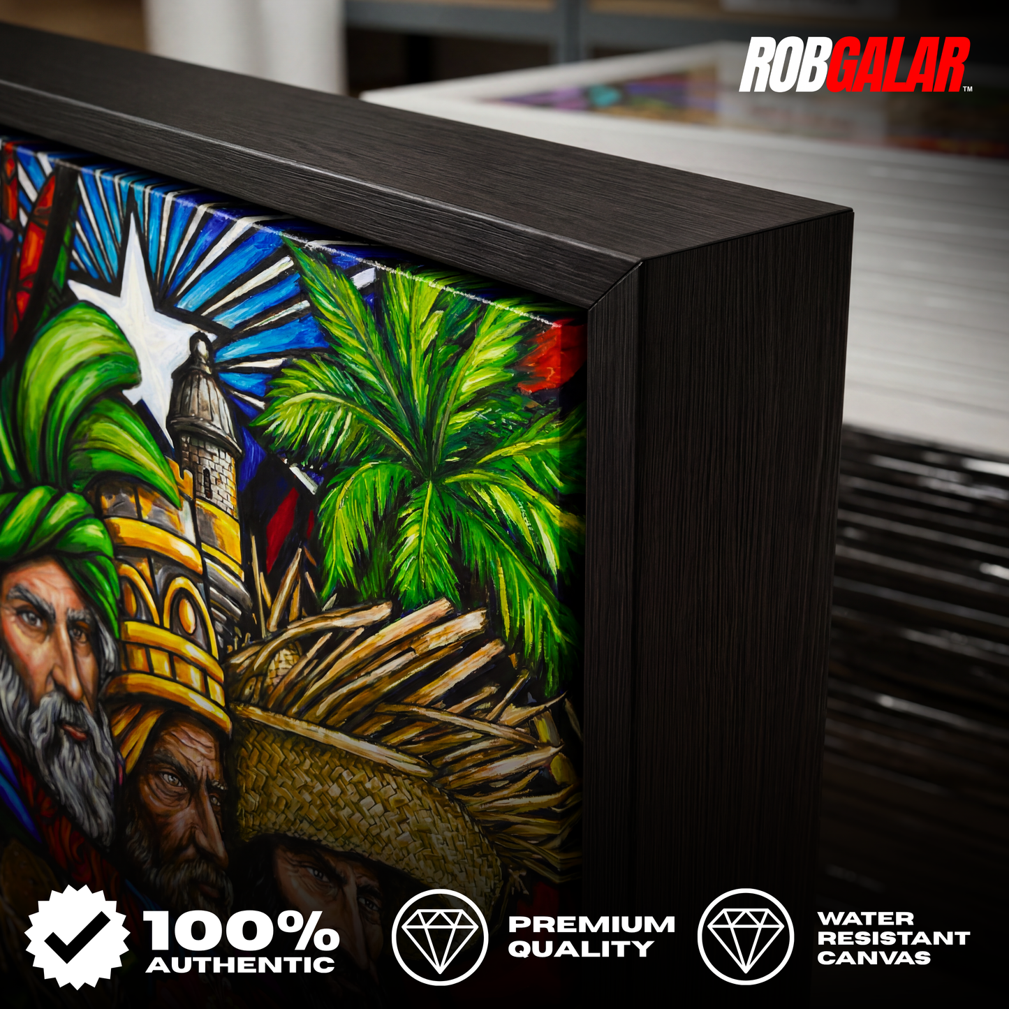 OBRA DE ARTE | Edición Limitada: "TRES REYES DE ENERO" - Enmarcada con Canvas PREMIUM. ¡LISTA PARA TI!