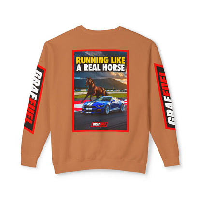 RUNNING LIKE A REAL HORSE Crewneck Sweatshirt