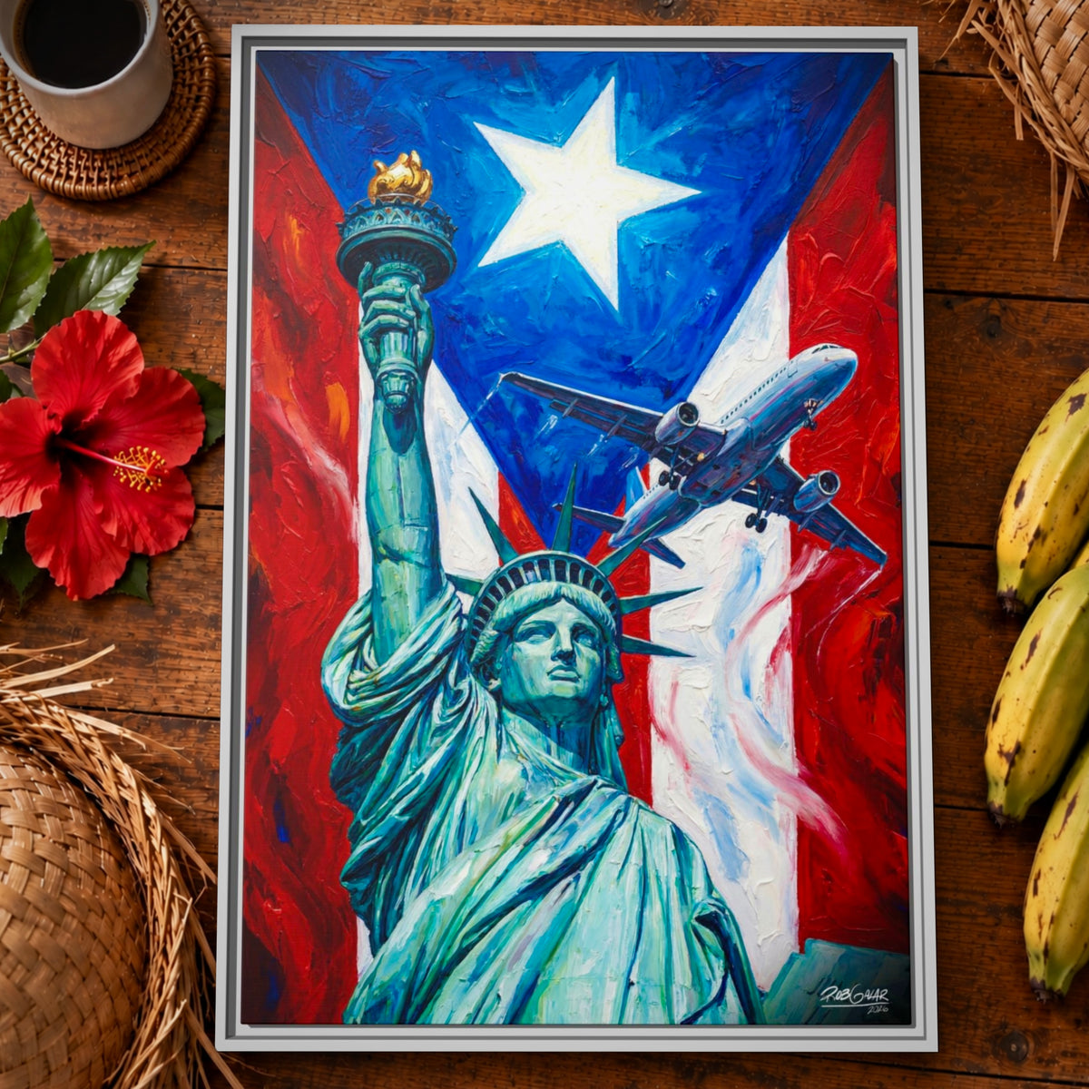 A ONE-WAY TRIP WITH NO RETURN  - LIMITED EDITION 0.7 - Framed Canvas Art