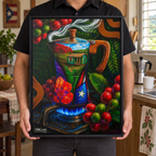 CAFÉ RICO - Framed Canvas Art