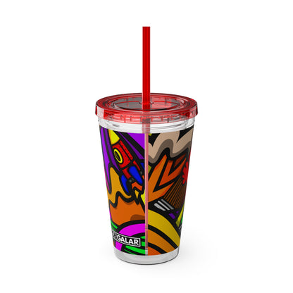 SPACE MATERIALS SUNSPLASH 2 Tumbler with Straw