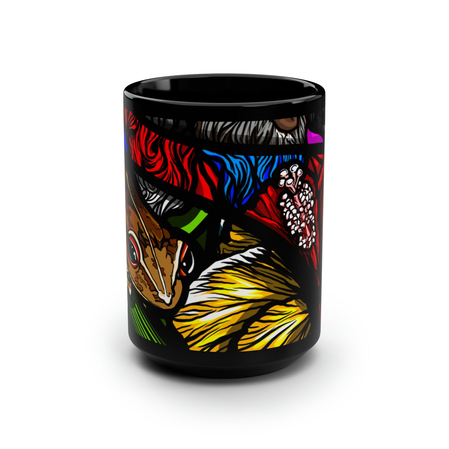 Taza FLORA Y FAUNA Negra 15oz