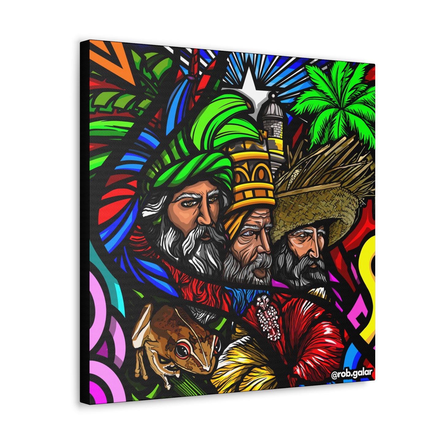 TRES SANTOS REYES Canvas Print