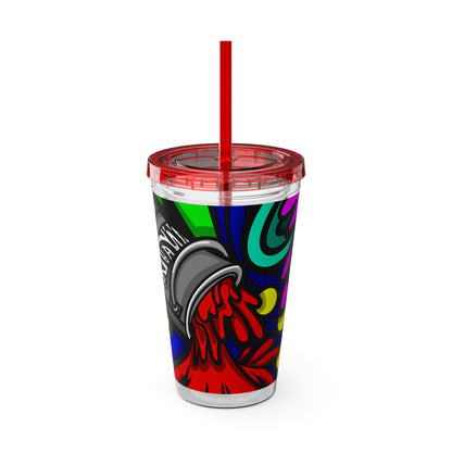 SPACE MATERIALS SUNSPLASH 1 Tumbler with Straw