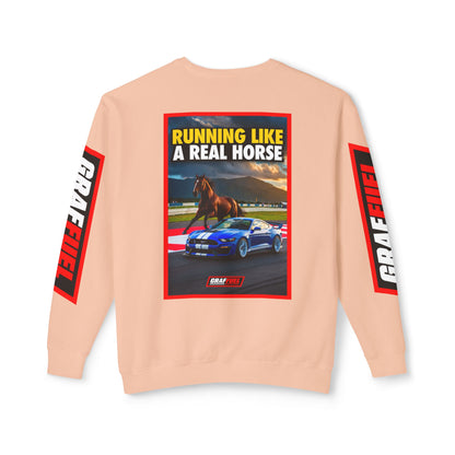 RUNNING LIKE A REAL HORSE Crewneck Sweatshirt