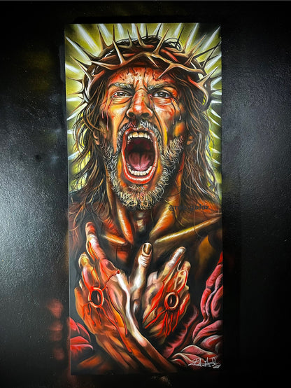 PADRE, ME DOLIÓ MÁS TU SILENCIO (ORIGINAL PAINTING)