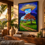 MI PEQUEÑO PEDAZO - Framed Canvas Art