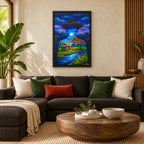 LUNA LLENA - Framed Canvas Art