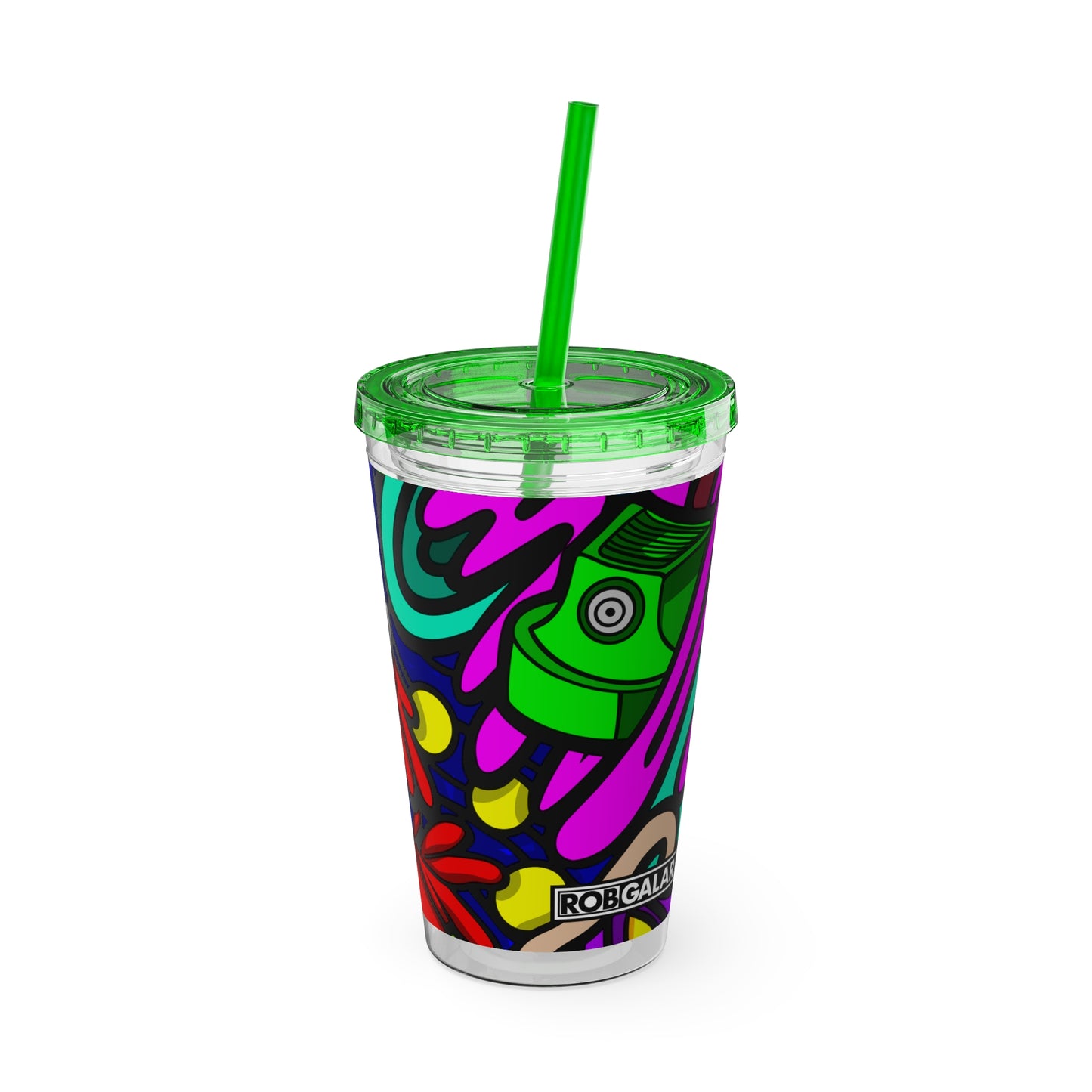 SPACE MATERIALS SUNSPLASH 1 Vaso con Pajita 16oz