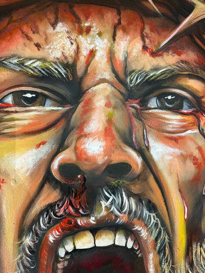 PADRE, ME DOLIÓ MÁS TU SILENCIO (ORIGINAL PAINTING)