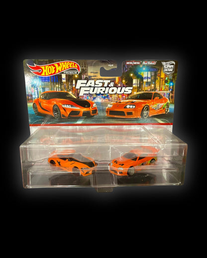 HOTWHEELS Premium SET OF
SUPRA MK4 & MK5 of FAST AND FURIOUS