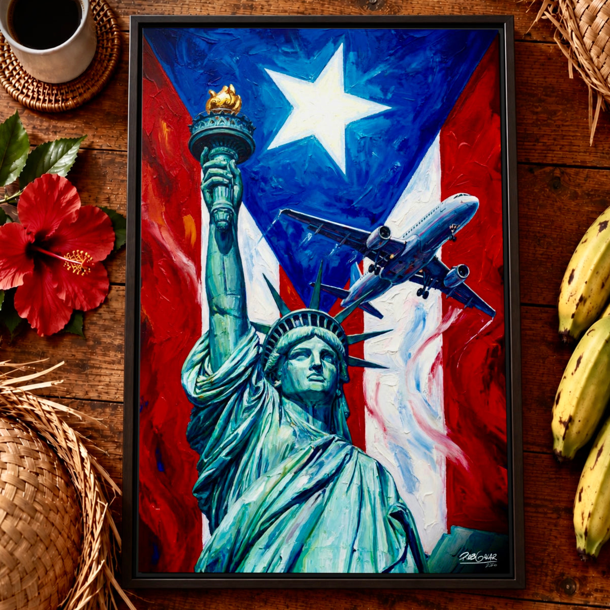 A ONE-WAY TRIP WITH NO RETURN  - LIMITED EDITION 0.7 - Framed Canvas Art