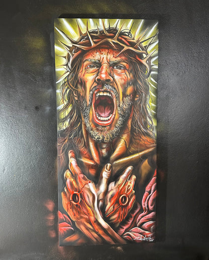 PADRE, ME DOLIÓ MÁS TU SILENCIO (ORIGINAL PAINTING)