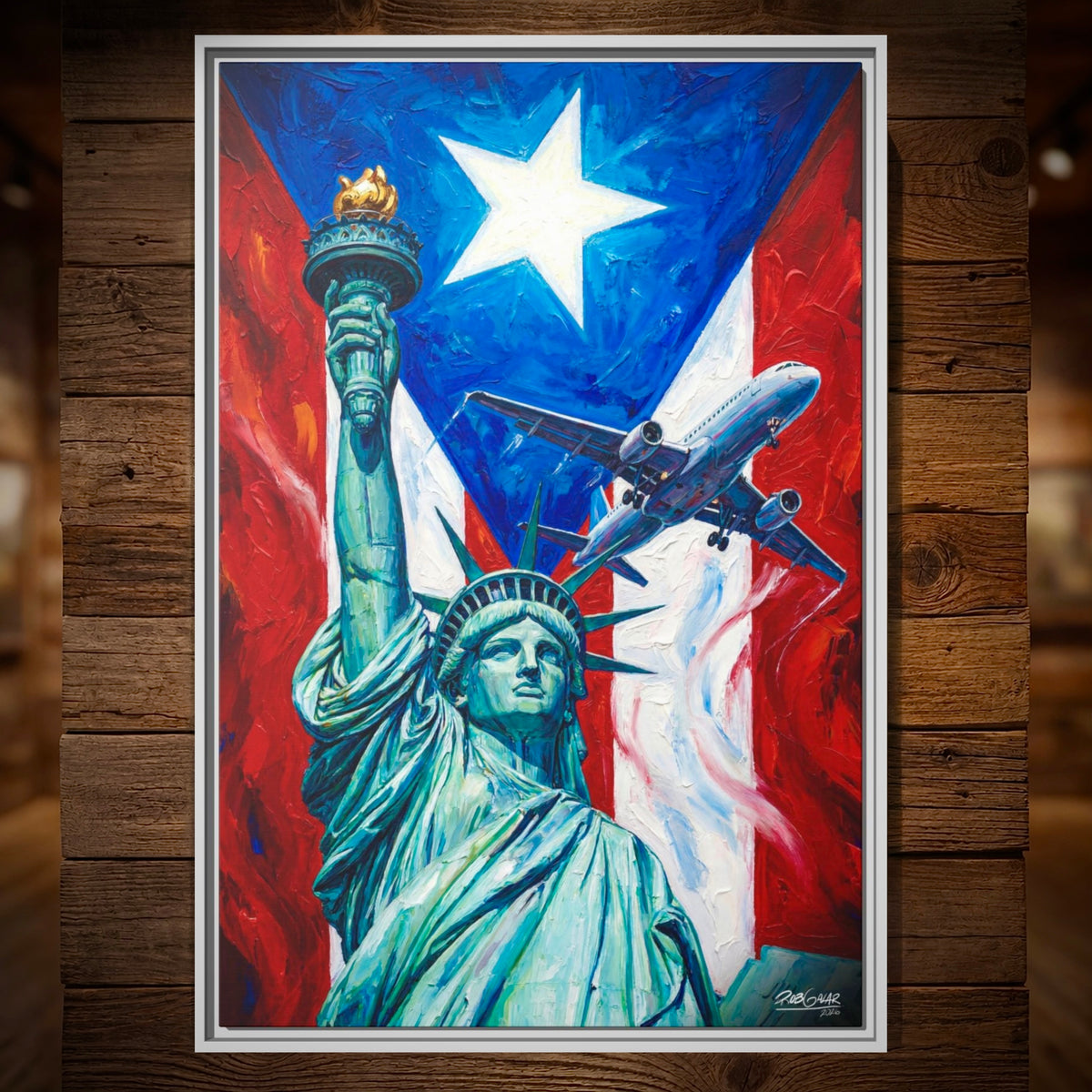 A ONE-WAY TRIP WITH NO RETURN  - LIMITED EDITION 0.7 - Framed Canvas Art