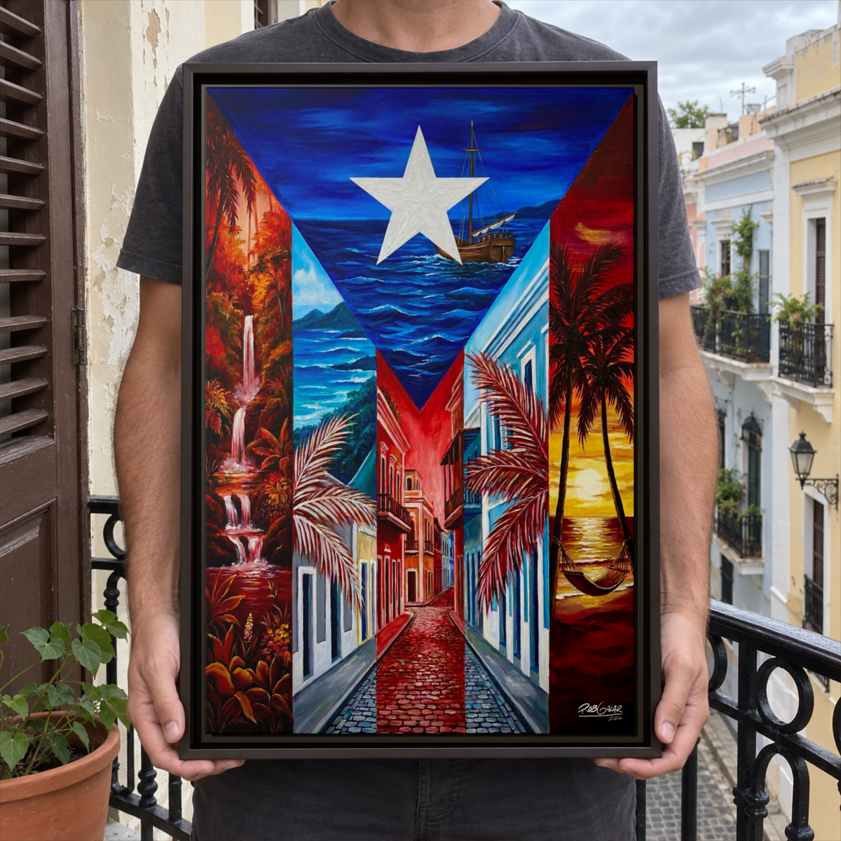 MY WAY TO HOME - LIMITED EDITION - Framed Canvas Art