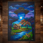 LUNA LLENA - Framed Canvas Art