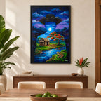 LUNA LLENA - Framed Canvas Art