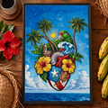 CORAZON BORICUA - Framed Canvas Art