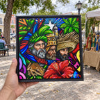 TRES REYES DE ENERO - Framed Canvas Art
