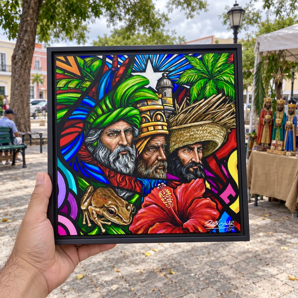 TRES REYES - Special Edition - Framed Canvas Art