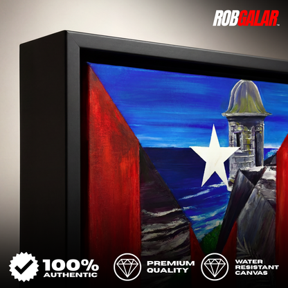 OBRA DE ARTE | Edición Limitada: "LA GARITA DEL MORRO" - Enmarcada con Canvas PREMIUM. ¡LISTA PARA TI!