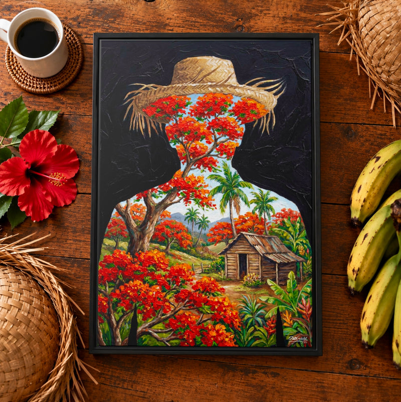 MIS RECUERDOS - Framed Canvas Art