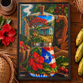 Greca pa’ mi casita - Framed Canvas Art