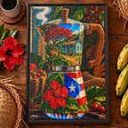 Greca pa’ mi casita - Framed Canvas Art