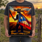 YO DEFIENDO MI TIERRA - Framed Canvas Art