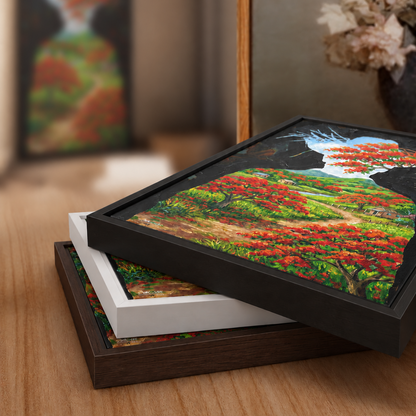 FLAMBOYAN - Framed Canvas Art