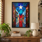 LAGUNA BIOLUMINICENTE - Framed Canvas Art
