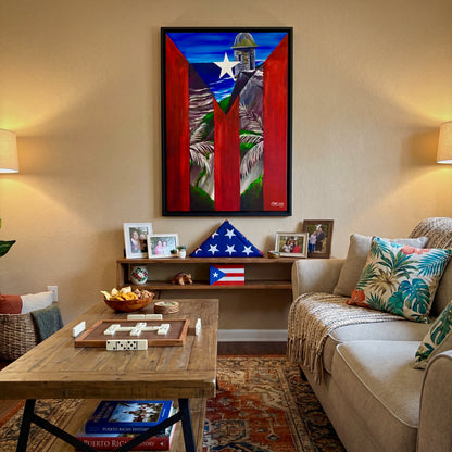 OBRA DE ARTE | Edición Limitada: "LA GARITA DEL MORRO" - Enmarcada con Canvas PREMIUM. ¡LISTA PARA TI!
