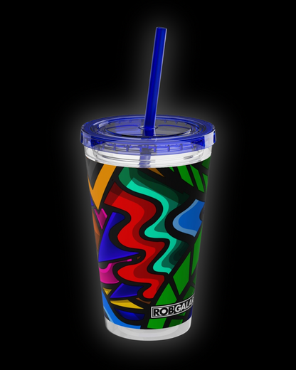 COLOR STYLUS SUNSPLASH Tumbler with Straw