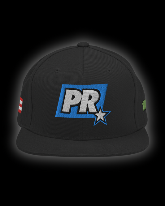 PR STAR BLUE Snapback Hat