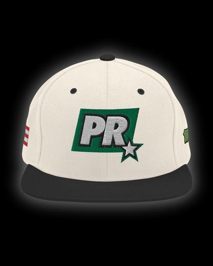 PR STAR GREEN Snapback Hat