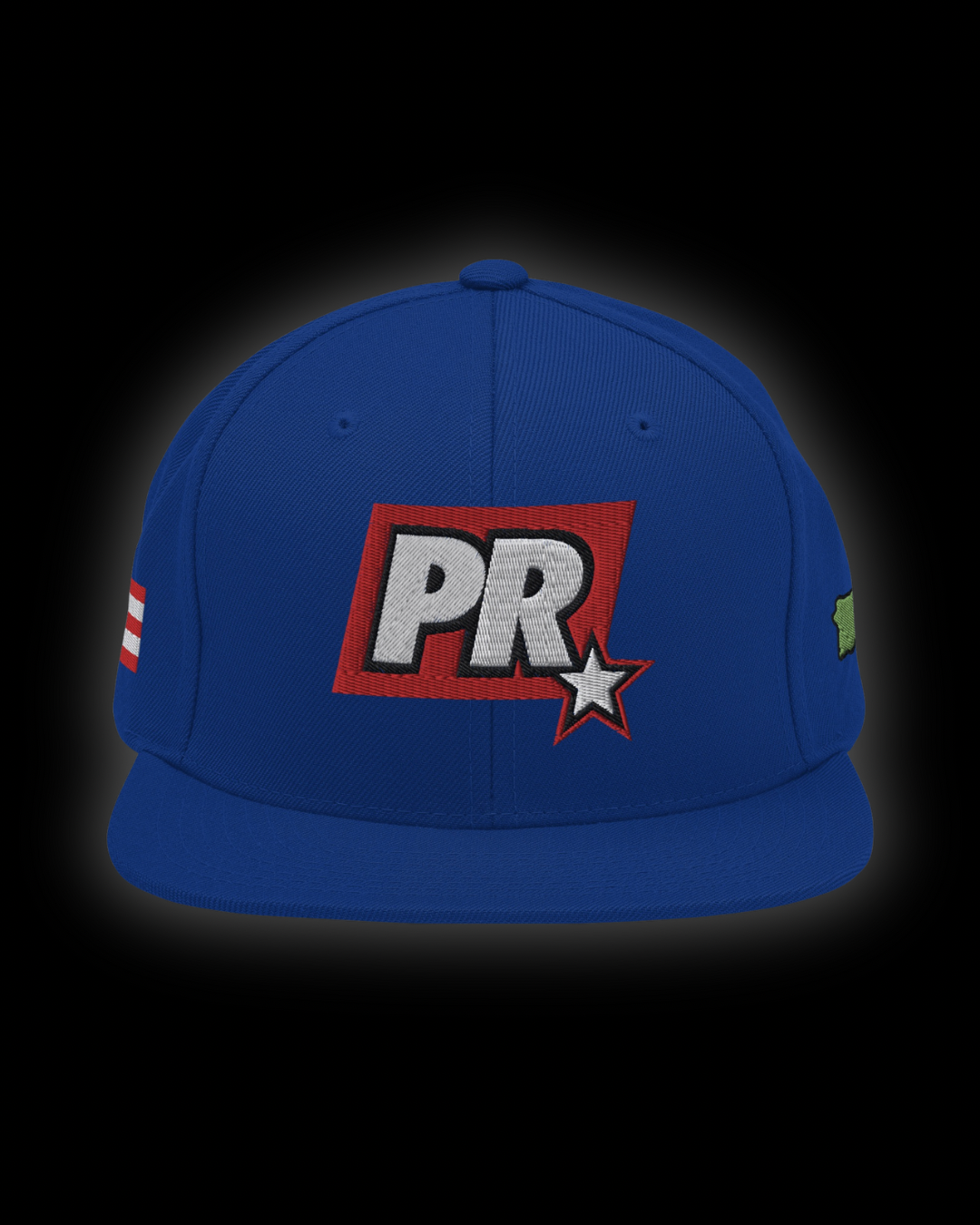 PR STAR ALL BLUE Snapback Hat