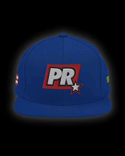 PR STAR ALL BLUE Snapback Hat