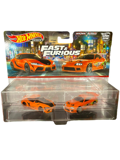 HOTWHEELS Premium SET OF
SUPRA MK4 & MK5 of FAST AND FURIOUS