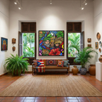 TRES REYES DE ENERO - Framed Canvas Art