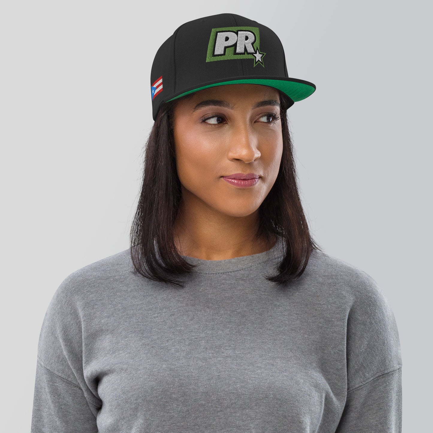 PR STAR GREEN Snapback Hat