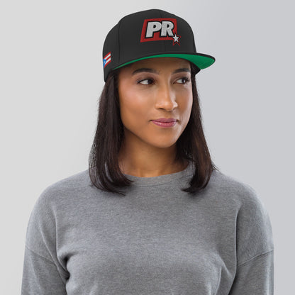 PR STAR RED Snapback Hat