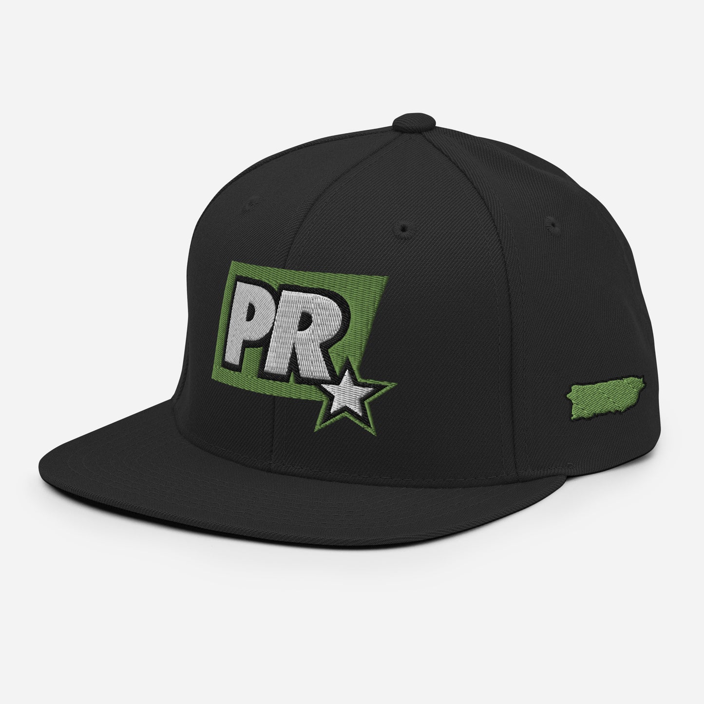 PR STAR GREEN Snapback Hat