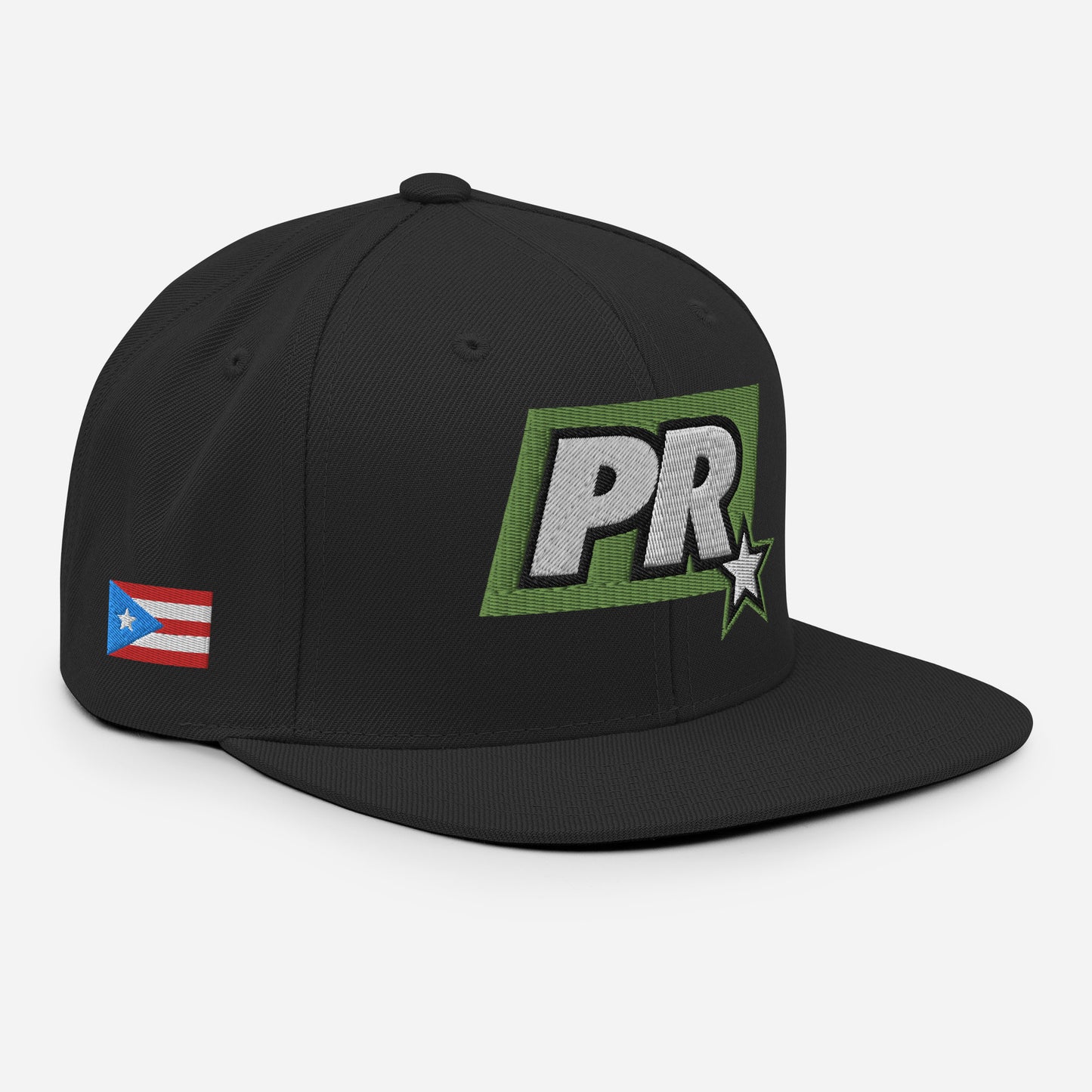 PR STAR GREEN Snapback Hat