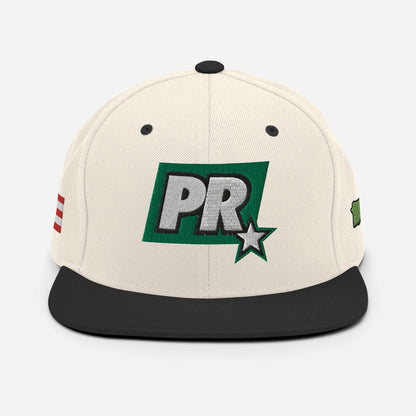 PR STAR GREEN Snapback Hat