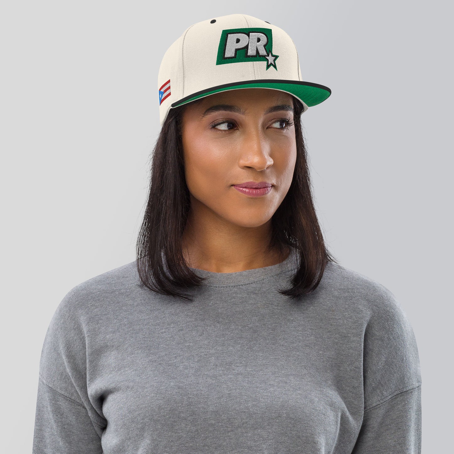 PR STAR GREEN Snapback Hat