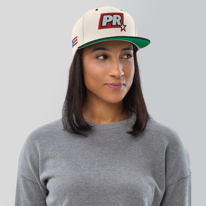 PR STAR RED Snapback Hat