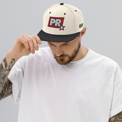 PR STAR RED Snapback Hat